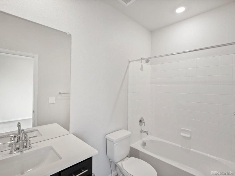 Furnished interior view inside a new home in Poudre Heights: The Alpine Collection, Windsor (Image 9).