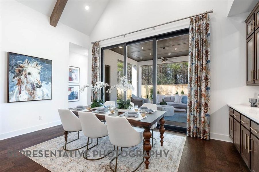 Furnished interior view inside a new home in Landmark, Denton (Image 24).