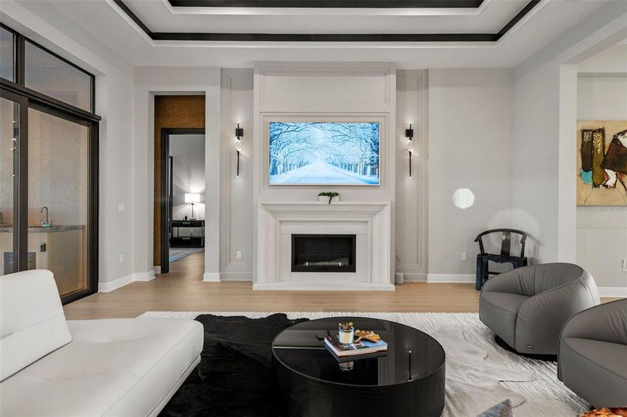 Furnished interior view inside a new home in , Sarasota (Image 37).