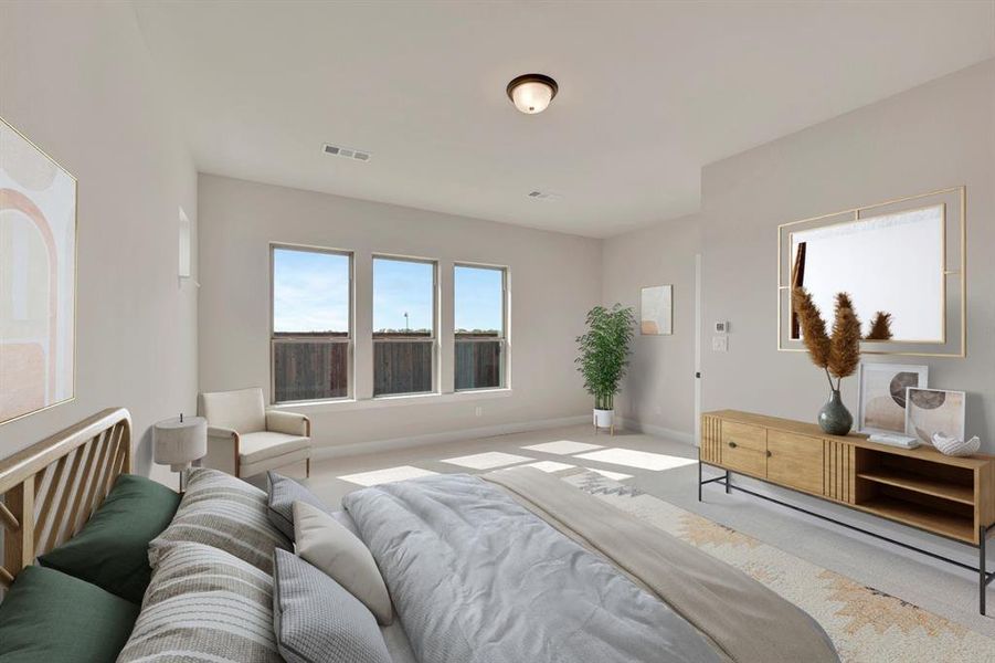 Furnished interior view inside a new home in Myrtle Creek, Waxahachie (Image 8).
