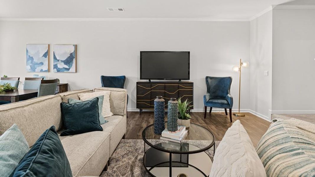 Furnished interior view inside a new home in Greyton Springs Place, Buford (Image 16).