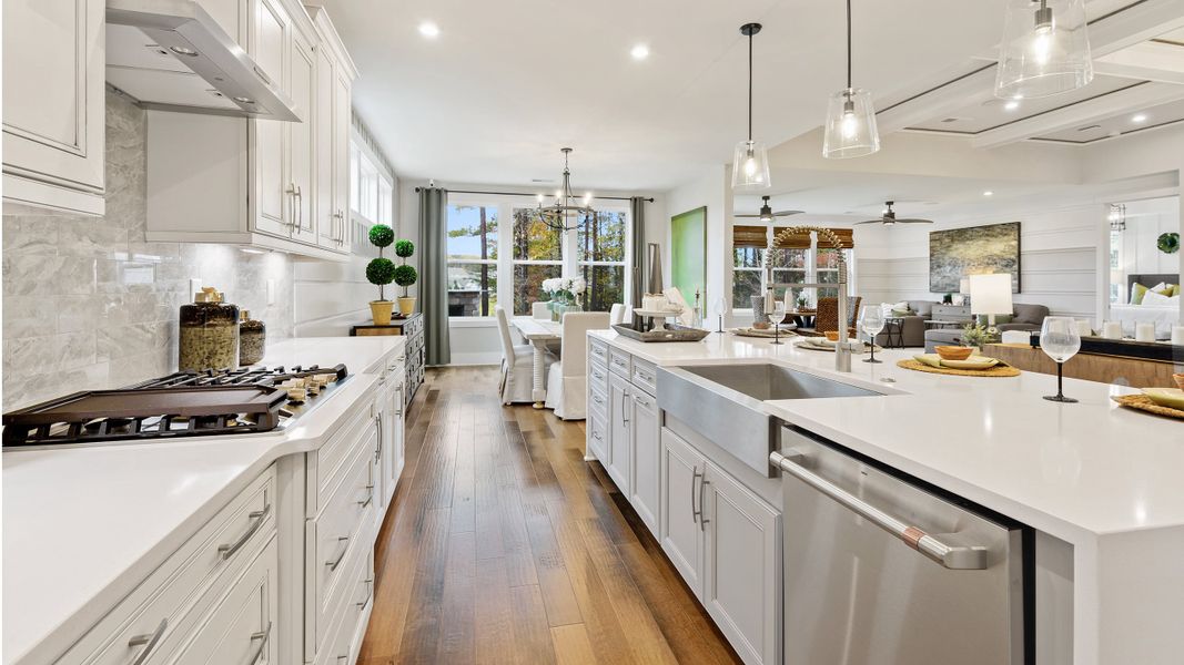 Kitchen with view to Dining