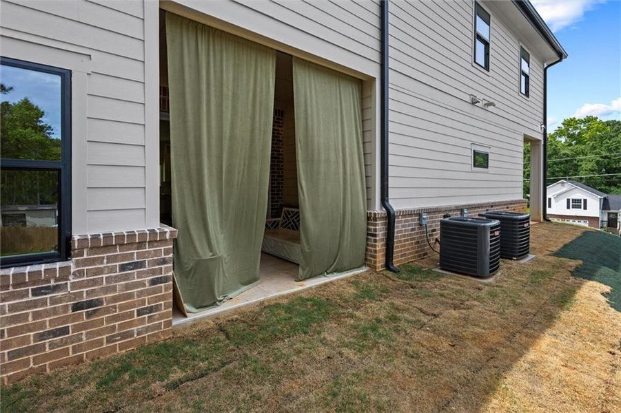 Exterior details and patio area of a home in , Rex (Image 26). Exterior details and patio area of a home in , Rex (Image 26).