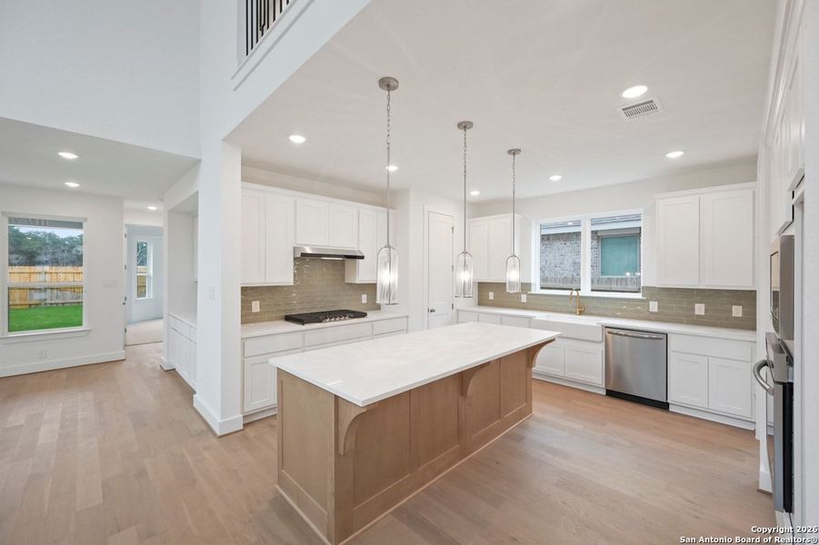 Furnished interior view inside a new home in Davis Ranch: 45ft. lots, San Antonio (Image 8).