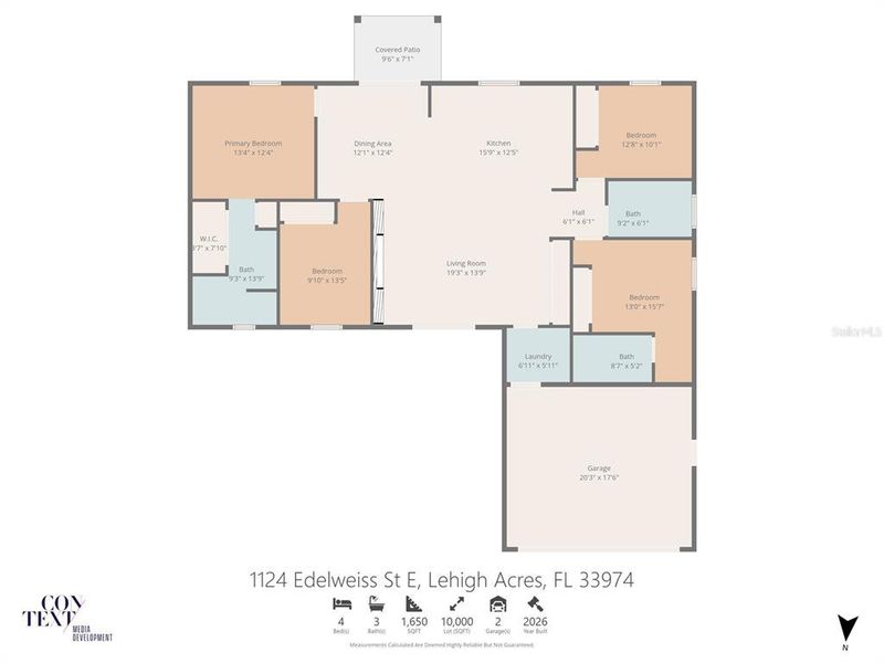 2D floor plan layout of this home in , Lehigh Acres, FL (Image 5). 2D floor plan layout of this home in , Lehigh Acres, FL (Image 5).