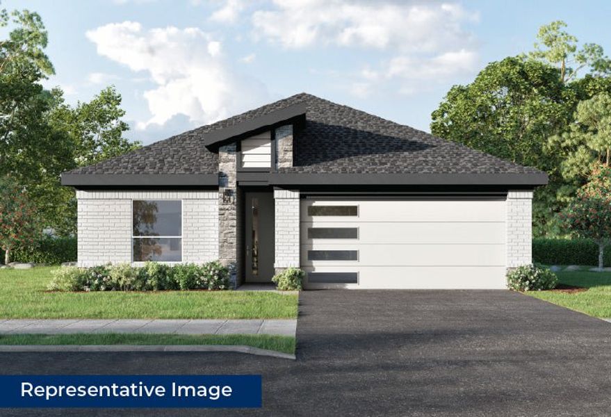 Representative exterior photo of a completed home built from the Kennedy Select F by First Texas Homes in The Meadows, Denton, TX (Image 2).