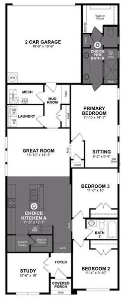 Beazer Homes Wildflower Ranch Meridian floorplan Beazer Homes Wildflower Ranch Meridian floorplan
