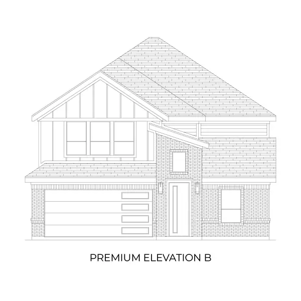 Representative rendering of the exterior for the Mondale F by First Texas Homes (Image 1). Representative rendering of the exterior for the Mondale F by First Texas Homes (Image 1).