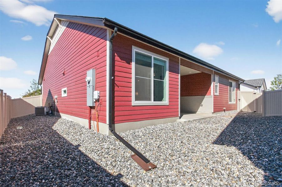 Exterior details and patio area of a home in Green Valley Ranch, Aurora (Image 21).