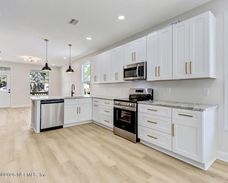 Furnished interior view inside a new home in , Jacksonville (Image 7).