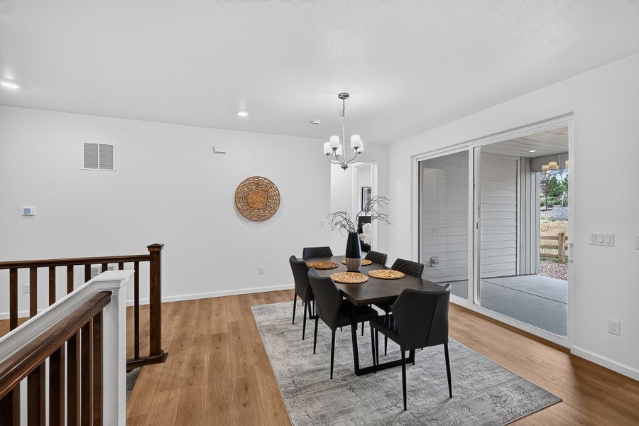 Furnished interior view inside a new home in Trailstone, Arvada (Image 11).