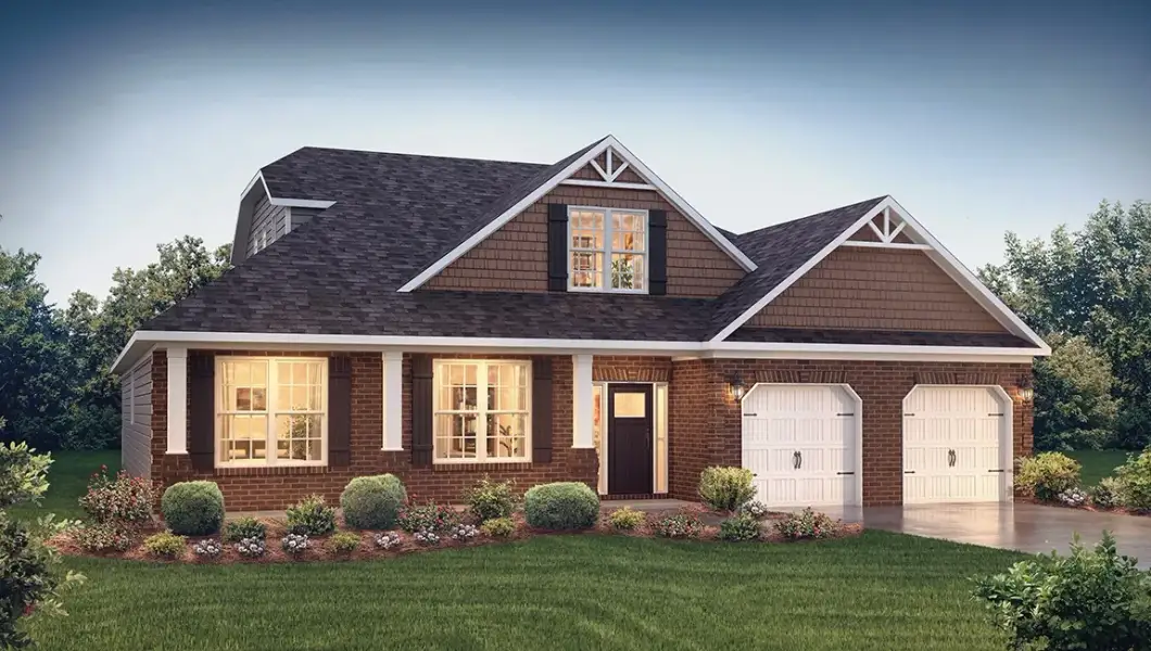 Representative exterior photo of a completed home built from the Oxford by D.R. Horton in Pinebrook, Woodruff, SC (Image 5).