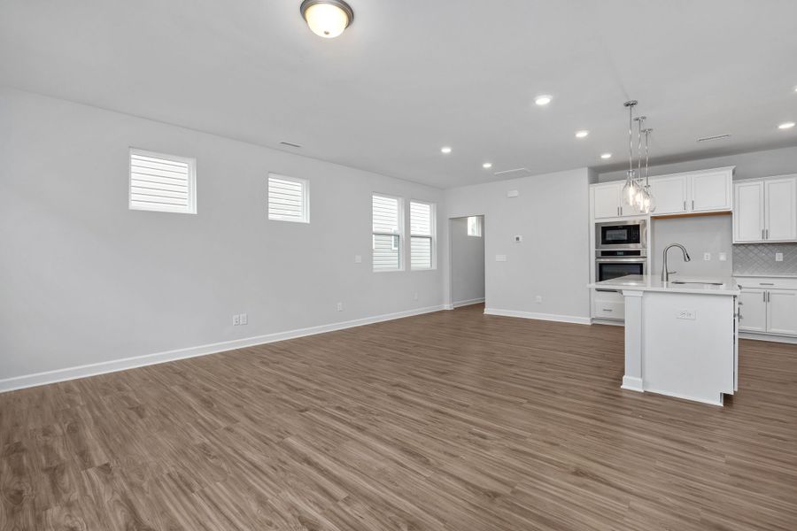 Representative unfurnished interior of a home built from the The Durham by Davidson Homes LLC in Gregory Village Townhomes, Lillington (Image 15).