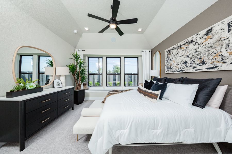 Representative furnished interior of a home built from the Cambridge by Beazer Homes in Arabella on the Prairie, Richmond (Image 10).