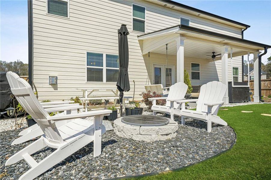 Exterior details and patio area of a home in Independence, Loganville (Image 30).
