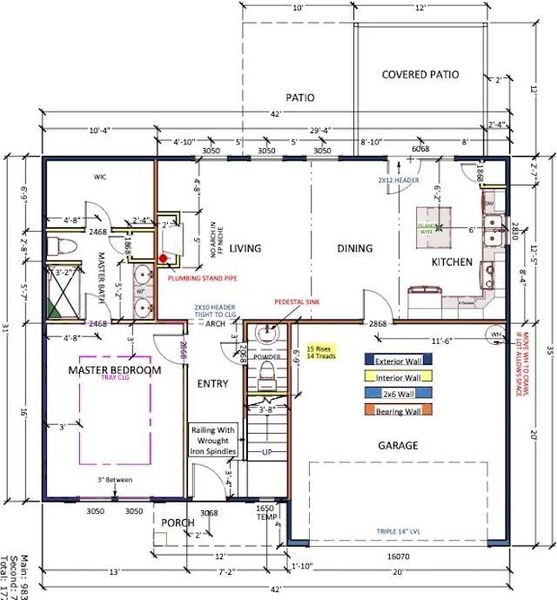 2D floor plan layout of this home in Mills Gin, Campobello, SC (Image 4).
