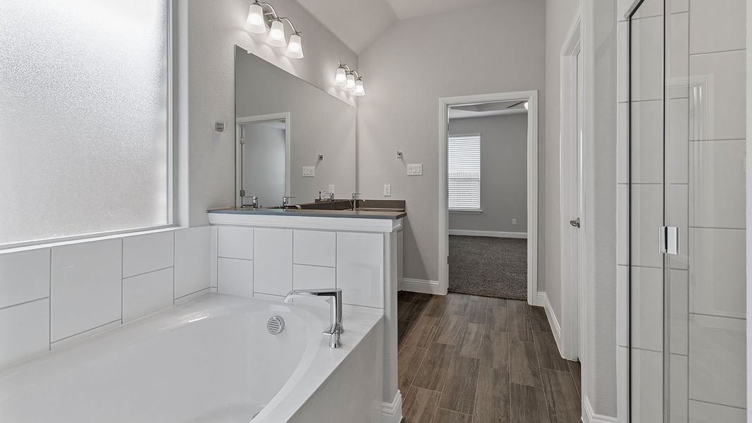 Furnished interior view inside a new home in Treeline, Justin (Image 11).