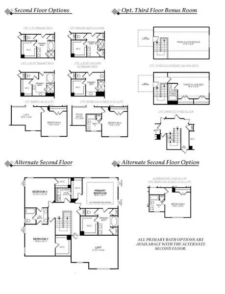 2D floor plan layout for the Hamilton by Eastwood Homes in Chasewood, Charlotte, NC (Image 4).