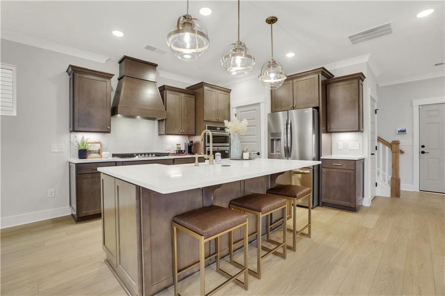 Furnished interior view inside a new home in Villas at Dawsonville, Dawsonville (Image 13).