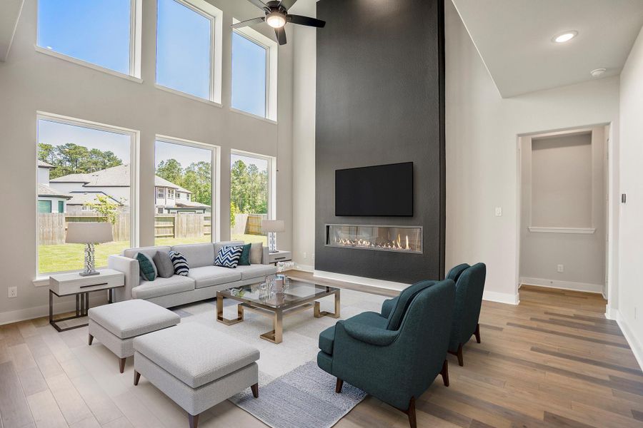 Furnished interior view inside a new home in ARTAVIA, Conroe (Image 15).