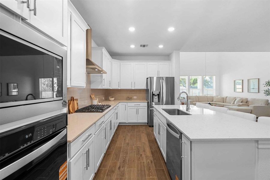 Furnished interior view inside a new home in , Leander (Image 34).