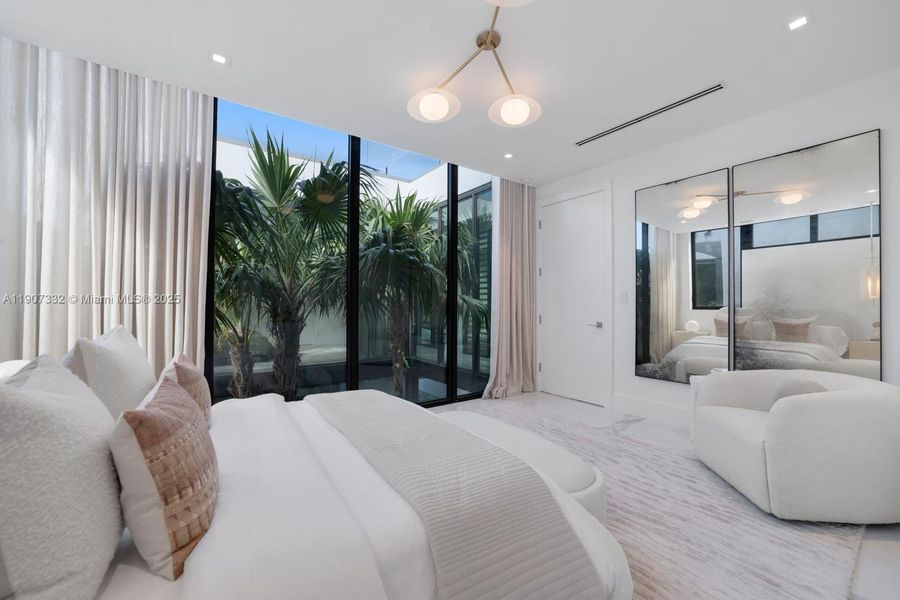 Furnished interior view inside a new home in , Miami Beach (Image 15). Furnished interior view inside a new home in , Miami Beach (Image 15).