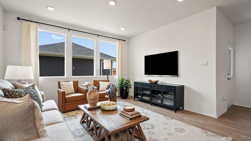 Furnished interior view inside a new home in Valverde, Bastrop (Image 14).
