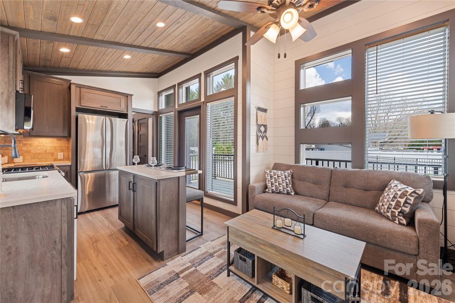 Furnished interior view inside a new home in , Maggie Valley (Image 3).