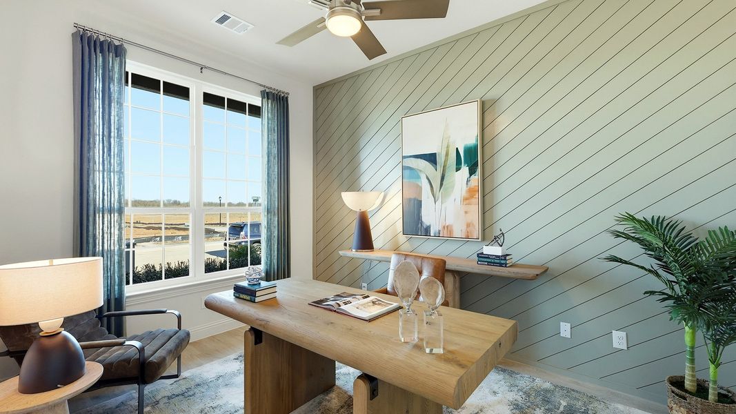 Representative furnished interior of a home built from the Dartmouth by DRB Homes in Green Meadows Classic, Celina (Image 15). Representative furnished interior of a home built from the Dartmouth by DRB Homes in Green Meadows Classic, Celina (Image 15).