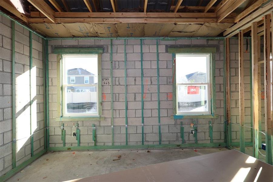 In-progress construction of a new home in Center Lake on the Park, St. Cloud, FL (Image 6).