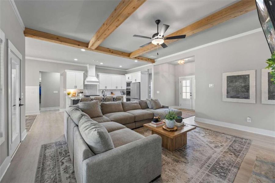 Furnished interior view inside a new home in , Monroe (Image 6).