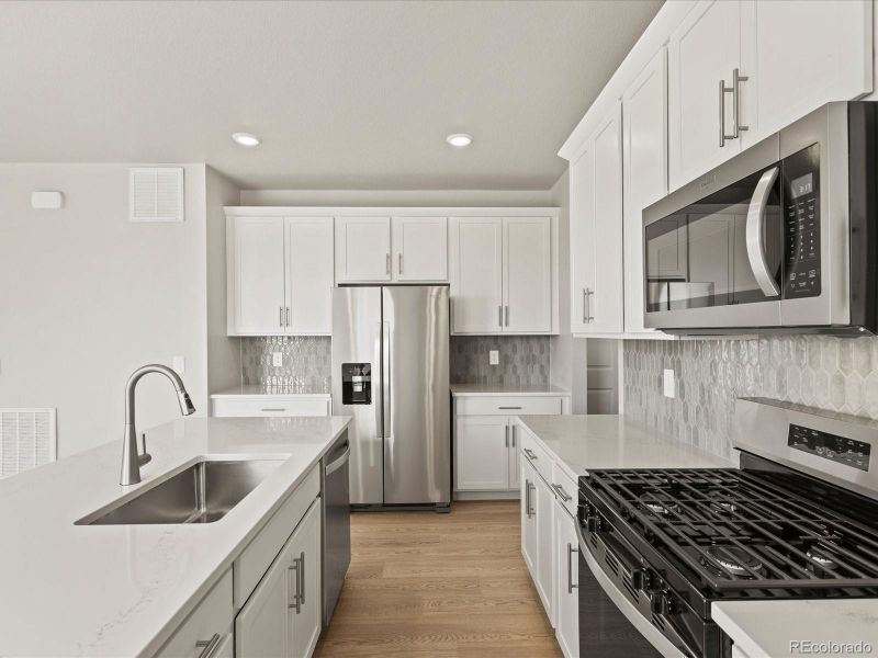 Furnished interior view inside a new home in Revere at Johnstown, Johnstown (Image 11). Furnished interior view inside a new home in Revere at Johnstown, Johnstown (Image 11).