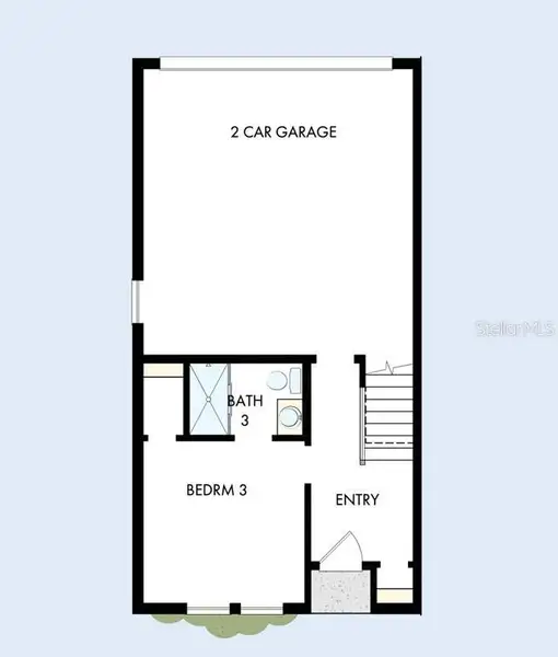 2D floor plan layout of this home in Towns at Union, St. Petersburg, FL (Image 3). 2D floor plan layout of this home in Towns at Union, St. Petersburg, FL (Image 3).
