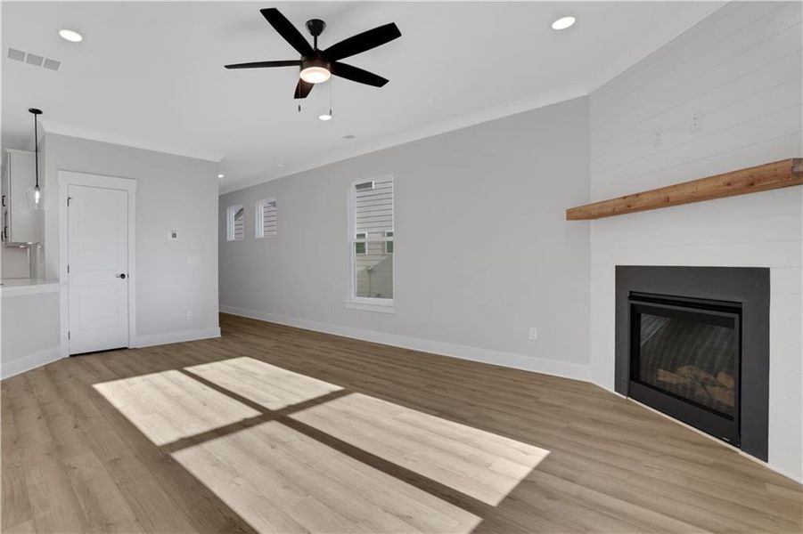Spacious, unfurnished interior of a new home in Villas at Dawsonville, Dawsonville (Image 34). Spacious, unfurnished interior of a new home in Villas at Dawsonville, Dawsonville (Image 34).