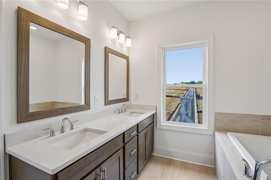 Furnished interior view inside a new home in Waterhaven, Cumming (Image 8).