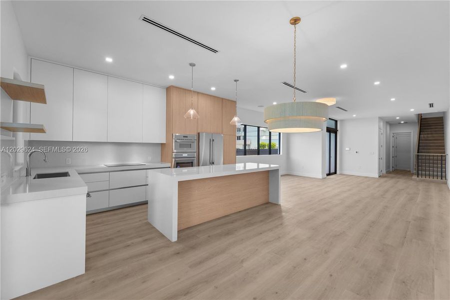 Furnished interior view inside a new home in , Miami (Image 32).