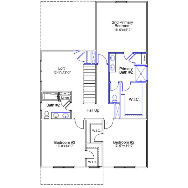 2D floor plan layout of this home in Winston Point, Gilbert, SC (Image 3).