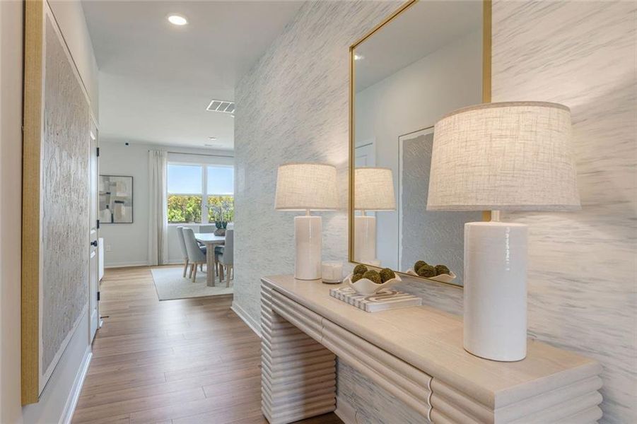 Furnished interior view inside a new home in Hawthorne Reserve, Dallas (Image 6). Furnished interior view inside a new home in Hawthorne Reserve, Dallas (Image 6).