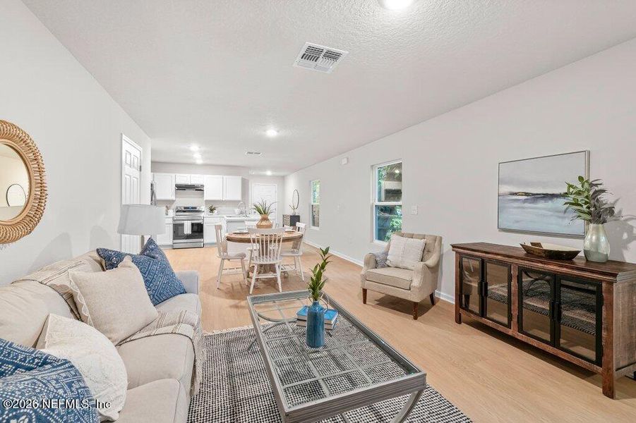 Furnished interior view inside a new home in , Jacksonville (Image 12).
