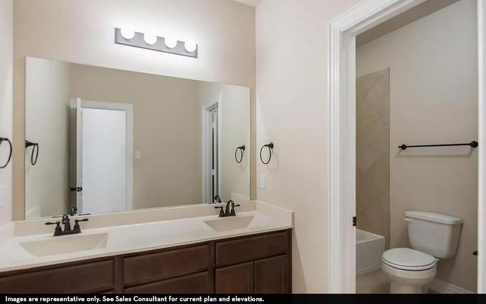 Furnished interior view inside a new home in Westwood, League City (Image 10).