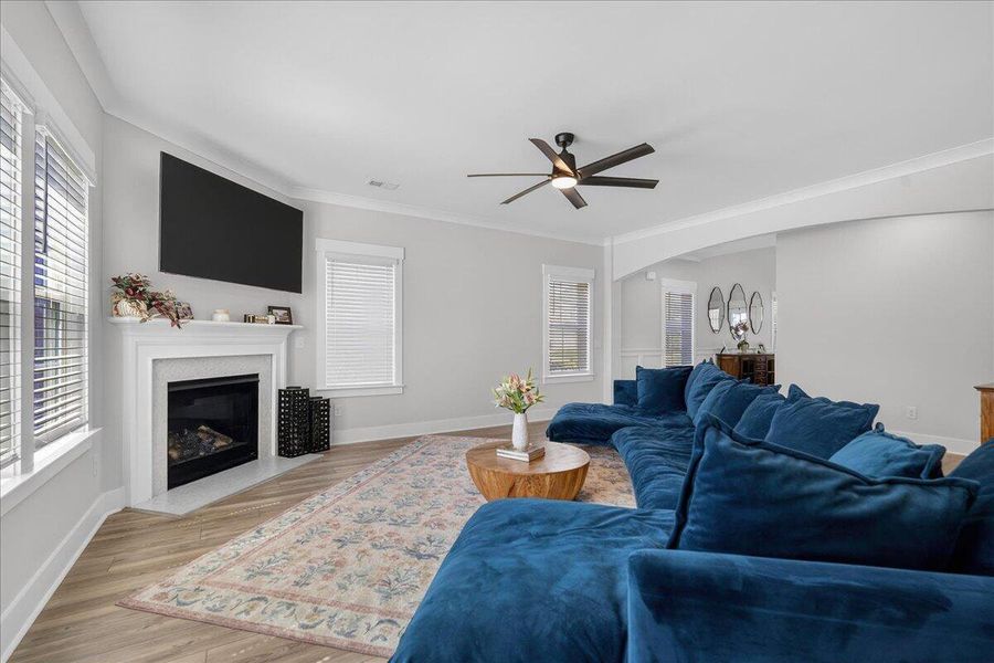 Furnished interior view inside a new home in Hewing Farms, Summerville (Image 29).
