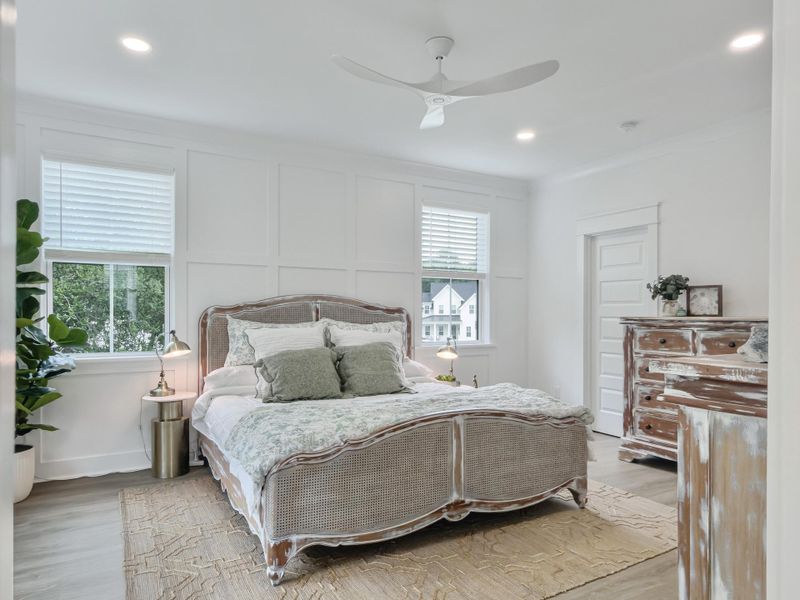 Furnished interior view inside a new home in Overlook at Copahee Sound, Awendaw (Image 55).