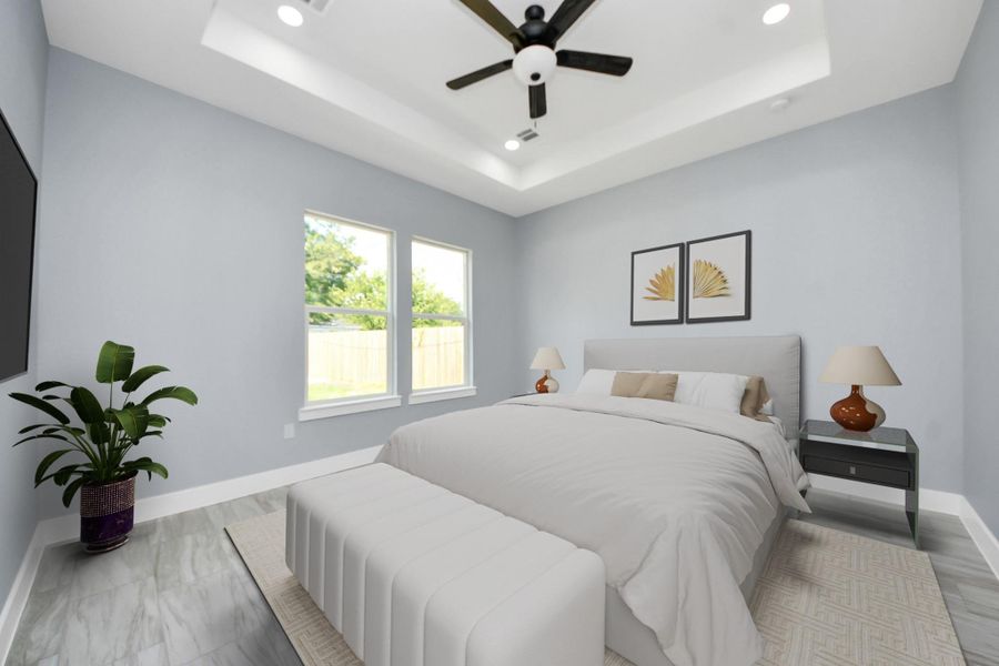 Furnished interior view inside a new home in , La Porte (Image 16).