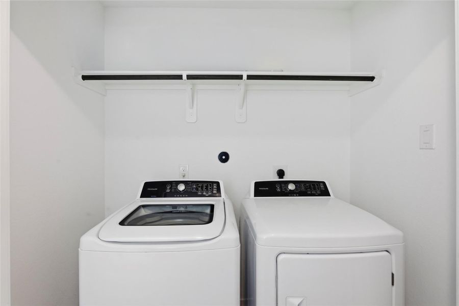 Washer dryer included!