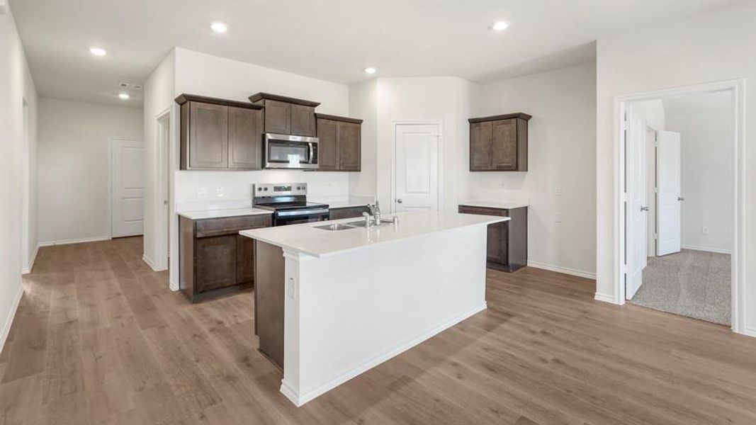 Furnished interior view inside a new home in Creeks at Burnett Trail, Canton (Image 13). Furnished interior view inside a new home in Creeks at Burnett Trail, Canton (Image 13).