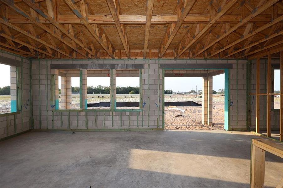 In-progress construction of a new home in Center Lake on the Park, St. Cloud, FL (Image 10).