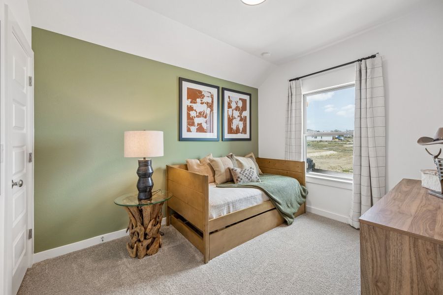 Bedroom in the Magnolia home plan by Trophy Signature Homes – REPRESENTATIVE PHOTO Bedroom in the Magnolia home plan by Trophy Signature Homes – REPRESENTATIVE PHOTO