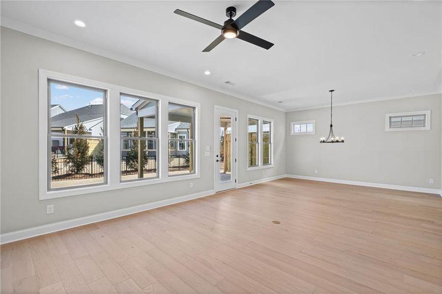 Spacious, unfurnished interior of a new home in , Canton (Image 34).