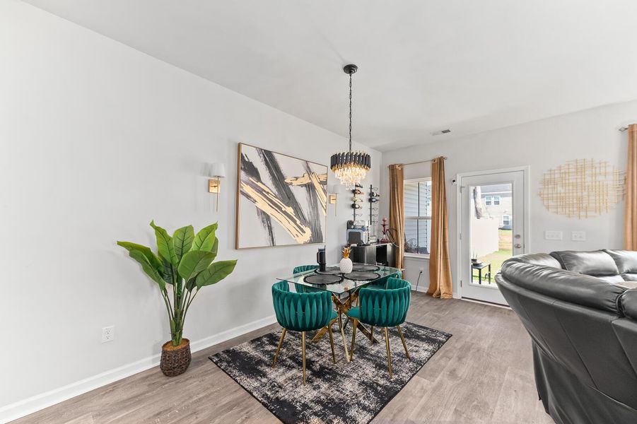 Furnished interior view inside a new home in , Charleston (Image 11).