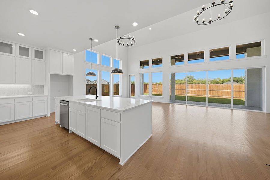 Furnished interior view inside a new home in Custer Ridge Estates, Allen (Image 7).